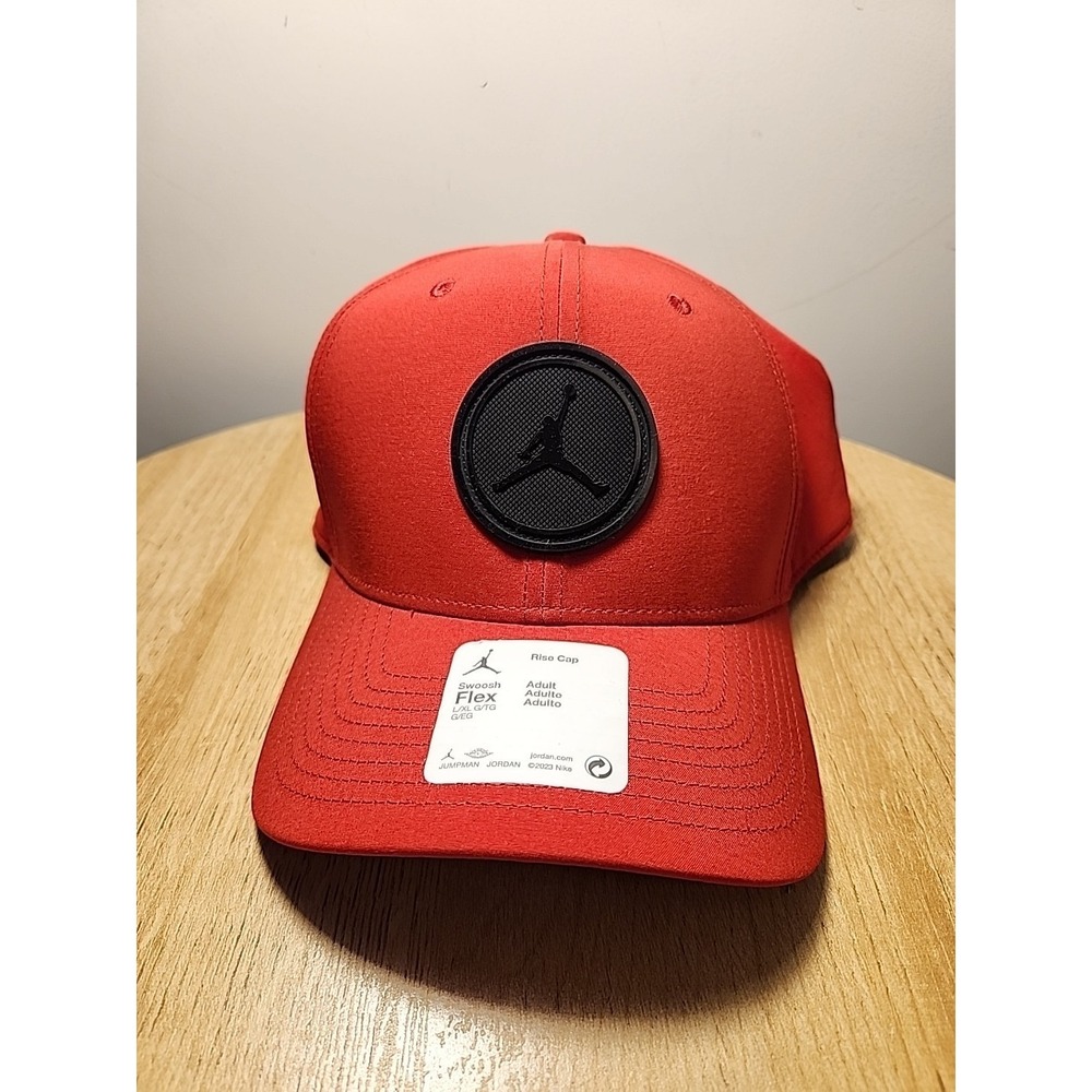 NEW Nike Jordan Rise Jumpman Patch Swoosh FD5187 Flex‎ Hat Rise Cap Adult L/XL
